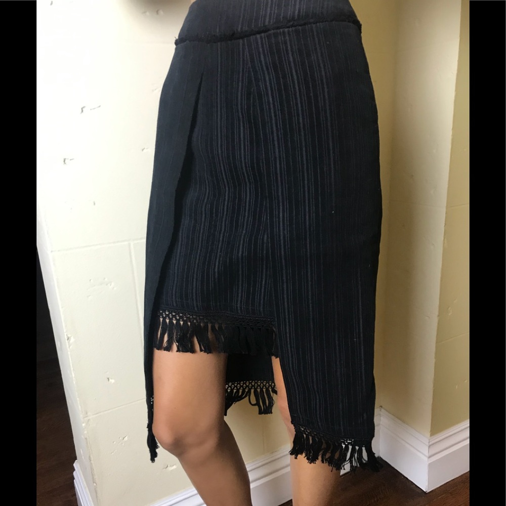 Cord textured skirt